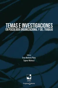 Temas e investigaciones en psicología organizacional y del trabajo_cover