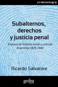 Subalternos, derechos y justicia penal_cover