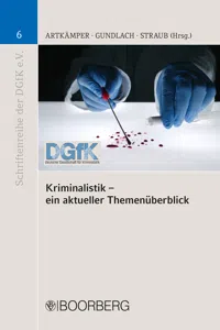 Kriminalistik - ein aktueller Themenüberblick_cover