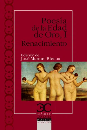 Poesía de la Edad de Oro. I Renacimiento