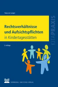 Rechtsverhältnisse und Aufsichtspflichten in Kindertagesstätten_cover