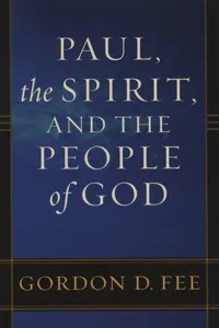 Paul, the Spirit, and the People of God_cover