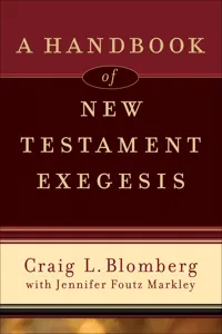 A Handbook of New Testament Exegesis_cover