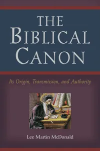 The Biblical Canon_cover