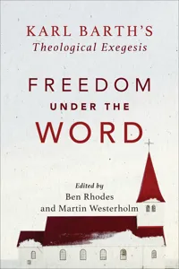 Freedom under the Word_cover