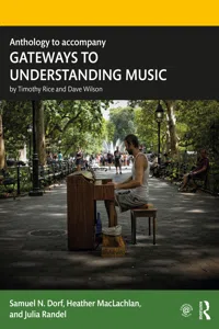 Anthology to accompany GATEWAYS TO UNDERSTANDING MUSIC_cover