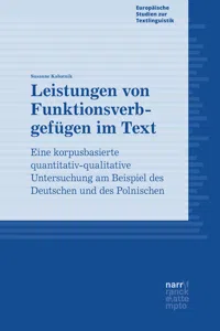 Leistungen von Funktionsverbgefügen im Text_cover