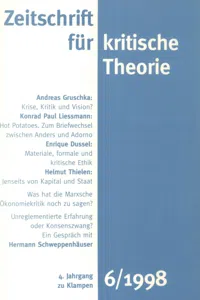 Zeitschrift für kritische Theorie / Zeitschrift für kritische Theorie, Heft 6_cover