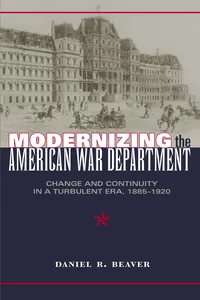 Modernizing the American War Department_cover