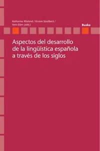 Aspectos del desarrollo de la lingüística española a través de los siglos_cover