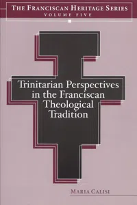 Trinitarian Perspectives in the Franciscan Theological Tradition_cover