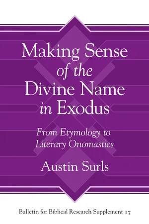 Making Sense of the Divine Name in the Book of Exodus