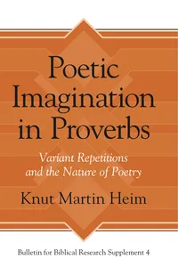 Poetic Imagination in Proverbs_cover