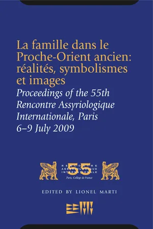 La famille dans le Proche-Orient ancien: réalités, symbolismes et images