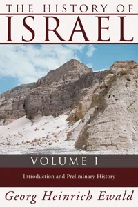 The History of Israel, Volume 1_cover