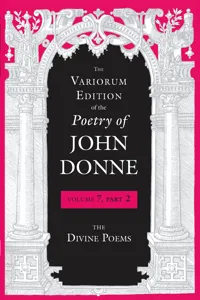 The Variorum Edition of the Poetry of John Donne_cover