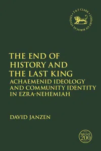 The End of History and the Last King_cover