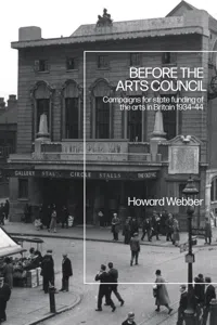 Before the Arts Council_cover