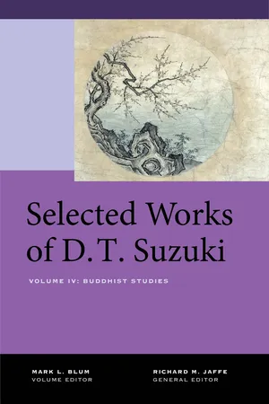 Selected Works of D.T. Suzuki, Volume IV