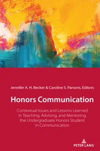 Honors Communication_cover