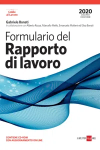 Formulario del rapporto di lavoro 2020 con CD_cover