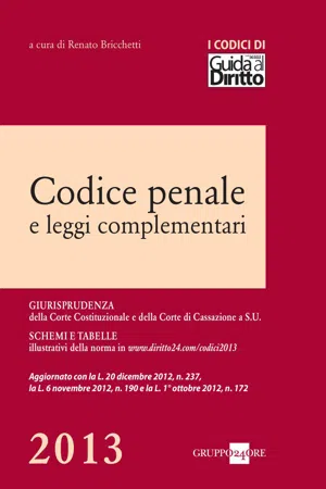 Codice penale e leggi complementari