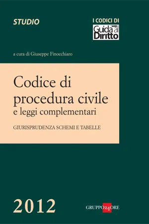 Codice di procedura civile e leggi complementari 2012