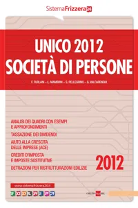 Unico 2012 - Società di persone_cover