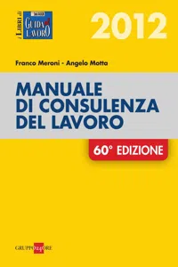 Manuale di consulenza del lavoro 2012_cover