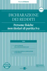 Dichiarazione dei redditi 2020 - Persone Fisiche non titolari di Partita Iva_cover