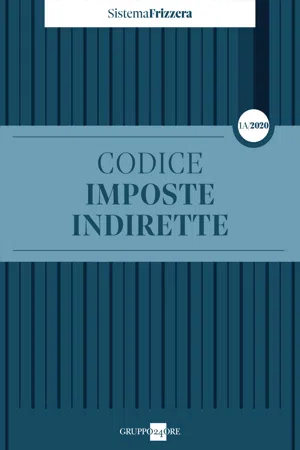 Codice Imposte Indirette 1A/2020