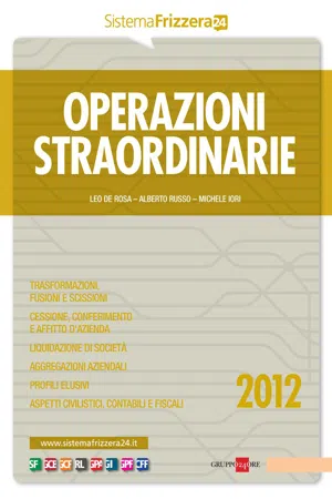 Operazioni straordinarie