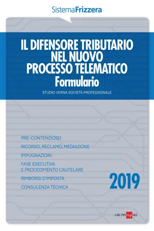 IL DIFENSORE TRIBUTARIO NEL NUOVO PROCESSO TELEMATICO FORMULARIO