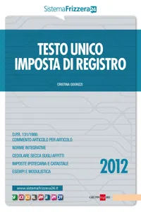 Testo unico imposta di registro 2012_cover