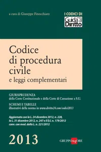 Codice di procedura civile e leggi complementari_cover