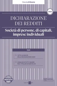 Dichiarazione dei redditi 2020 - Società di persone, di capitali, imprese individuali 2020_cover