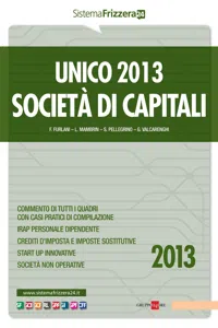 Unico 2013 - Società di capitali_cover