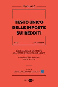 Testo unico delle imposte sui redditi 2020_cover