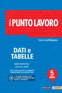 Il Punto Lavoro 5/2020 - Dati e tabelle_cover