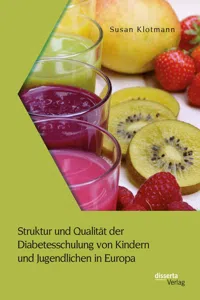 Struktur und Qualität der Diabetesschulung von Kindern und Jugendlichen in Europa_cover