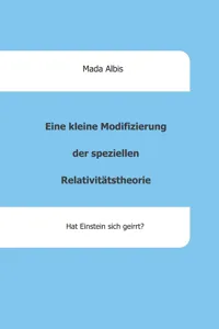 Eine kleine Modifizierung der speziellen Relativitätstheorie_cover