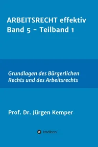 ARBEITSRECHT effektiv Band 5 - Teilband 1_cover