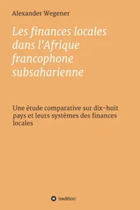 Les finances locales dans l'Afrique francophone subsaharienne_cover