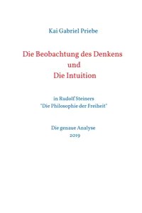 Die Beobachtung des Denkens und Die Intuition_cover