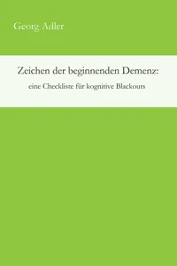 Zeichen der beginnenden Demenz: eine Checkliste für kognitive Blackouts_cover