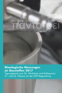 Rheologische Messungen an Baustoffen 2017_cover