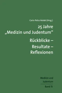 25 Jahre "Medizin und Judentum"_cover