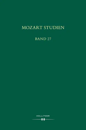 Mozart Studien Band 27