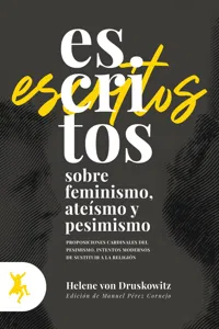 Escritos sobre feminismo, ateísmo y pesimismo_cover