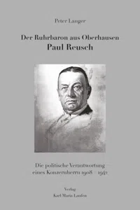 Der Ruhrbaron aus Oberhausen Paul Reusch_cover